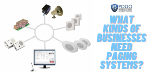 Commercial paging system installation